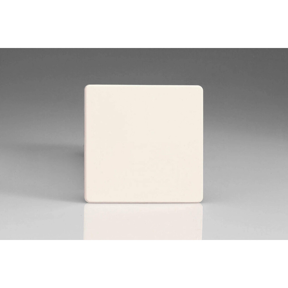 Varilight Primed Ready To Paint Flat Plate Screwless Single Blank Plate 5021575192902