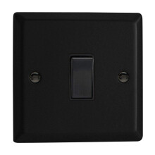 Varilight 1-Gang 20A Double Pole Rocker Switch Matt Black