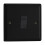 Varilight 1-Gang 20A Double Pole Rocker Switch Matt Black 1
