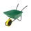 90L Green Polypropylene Wheelbarrow - Puncture Proof 1