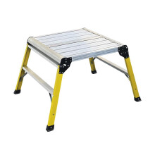 Zarges Fibreglass Hop-up Work Platform for Safe Industrial Use 600mm x 600mm