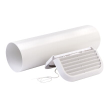 Xpelair SSWKWS Simply Silent Square Contour Wall Kit for Extractor Fans - White