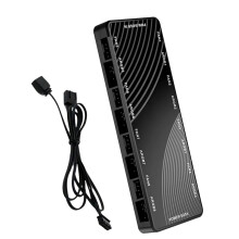 Chassisventilatorlyscontroller 2-i-1 PWM + ARGB-hub
