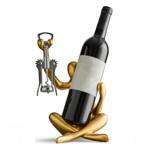 Statue Wine Bottle Rack Suitable for Countertop Wine Bottle Holder