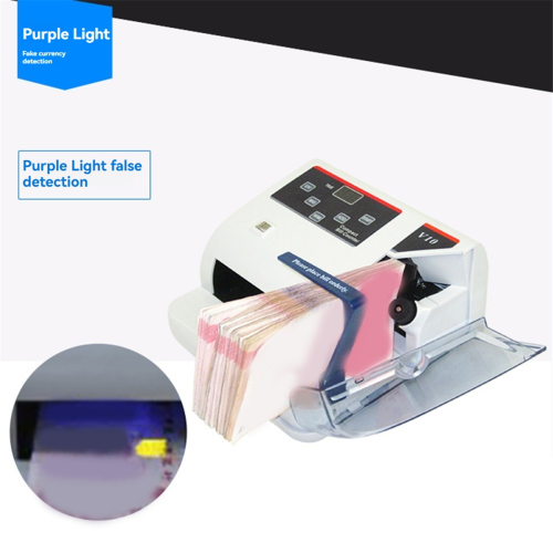 Mini numărător de bani portabil cu detector UV/MG/ Ștecăr UE 1