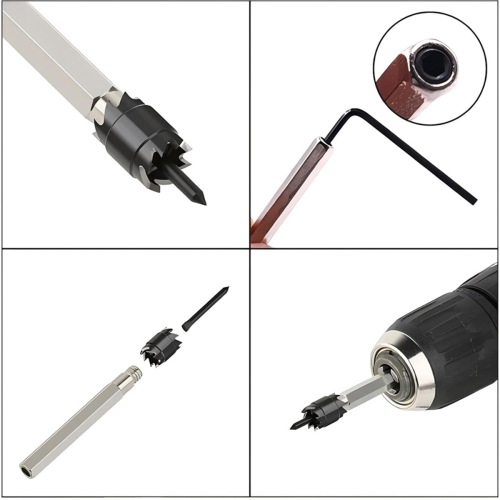 Ensemble de 10 coupe-points à double face pour perceuse électrique 1