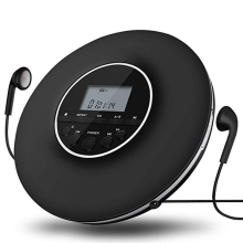 Φορητό CD Player MP3 Music Player με στερεοφωνικά ακουστικά, μαύρο