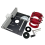 Router Lift System and Aluminum Router Table Insert Plate Black 1