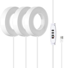 Full Spectrum LED pěstební světlo s automatickým zapínáním/vypínáním, 3 ks