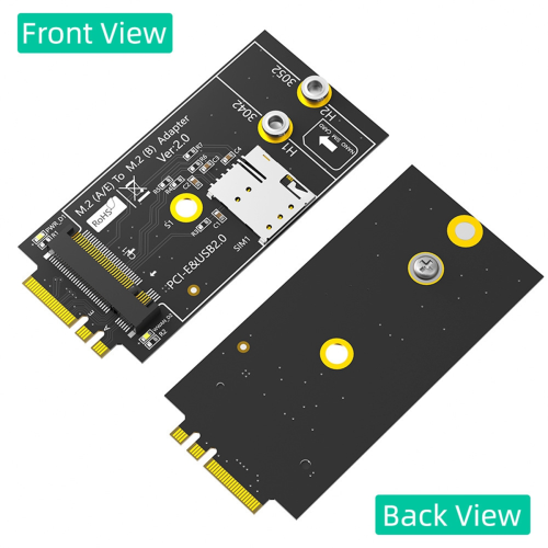 M.2 Key B til A+E adapterkort til 3G/4G/5G modul 2