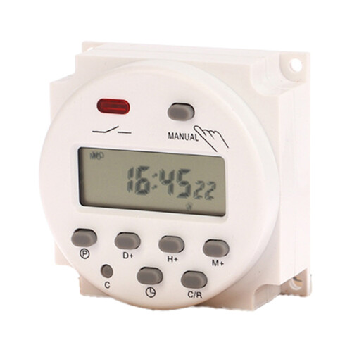 12V CN101A Digital LCD Strømtimer Programmerbar Tidsafbryder Relæ