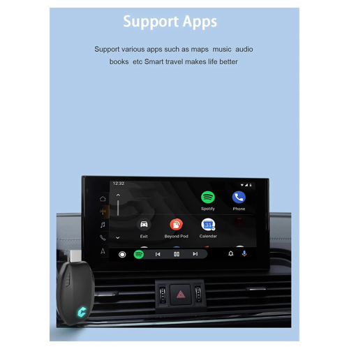 Adaptor inteligent Carplay cu fir la wireless 2 în 1 Android Auto Mini Box 2