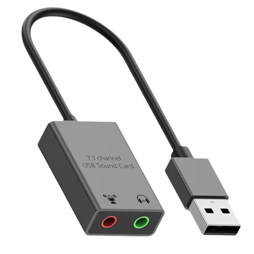 Carte son 7.1 canaux USB vers microphone Haut-parleur Interface audio 1