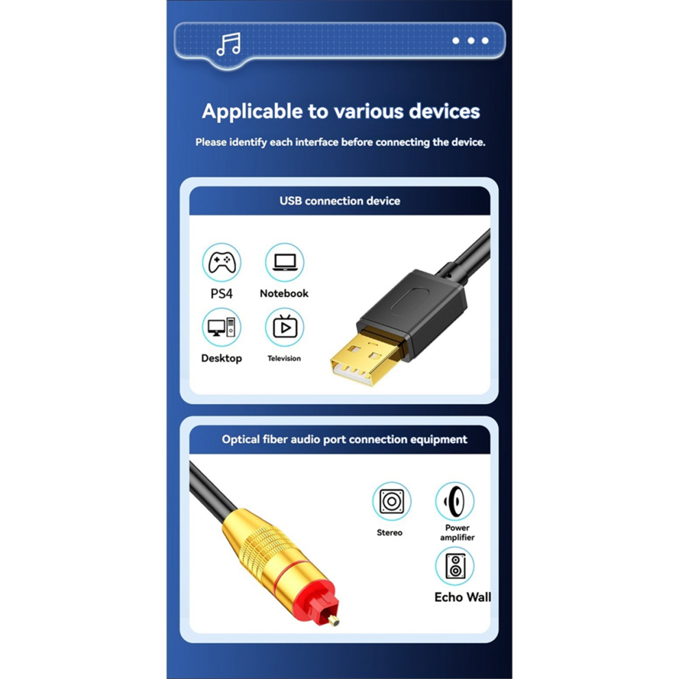 Photos - Other for Mobile USB to Optical SPDIF Converter Analog to Digital Sound Adapter