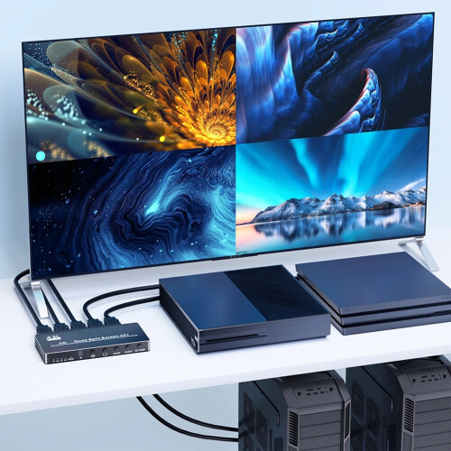 Przełącznik bezproblemowy 4K 4x1 Quad Multiviewer 2