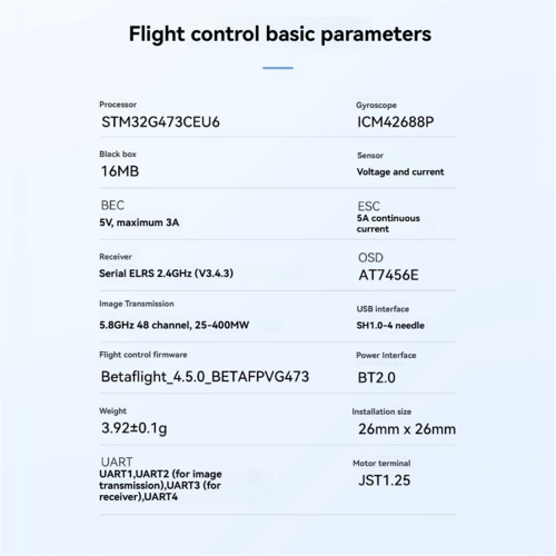 Matrix 1S børsteløs flycontroller Aio 5-i-1 FC flycontroller 1