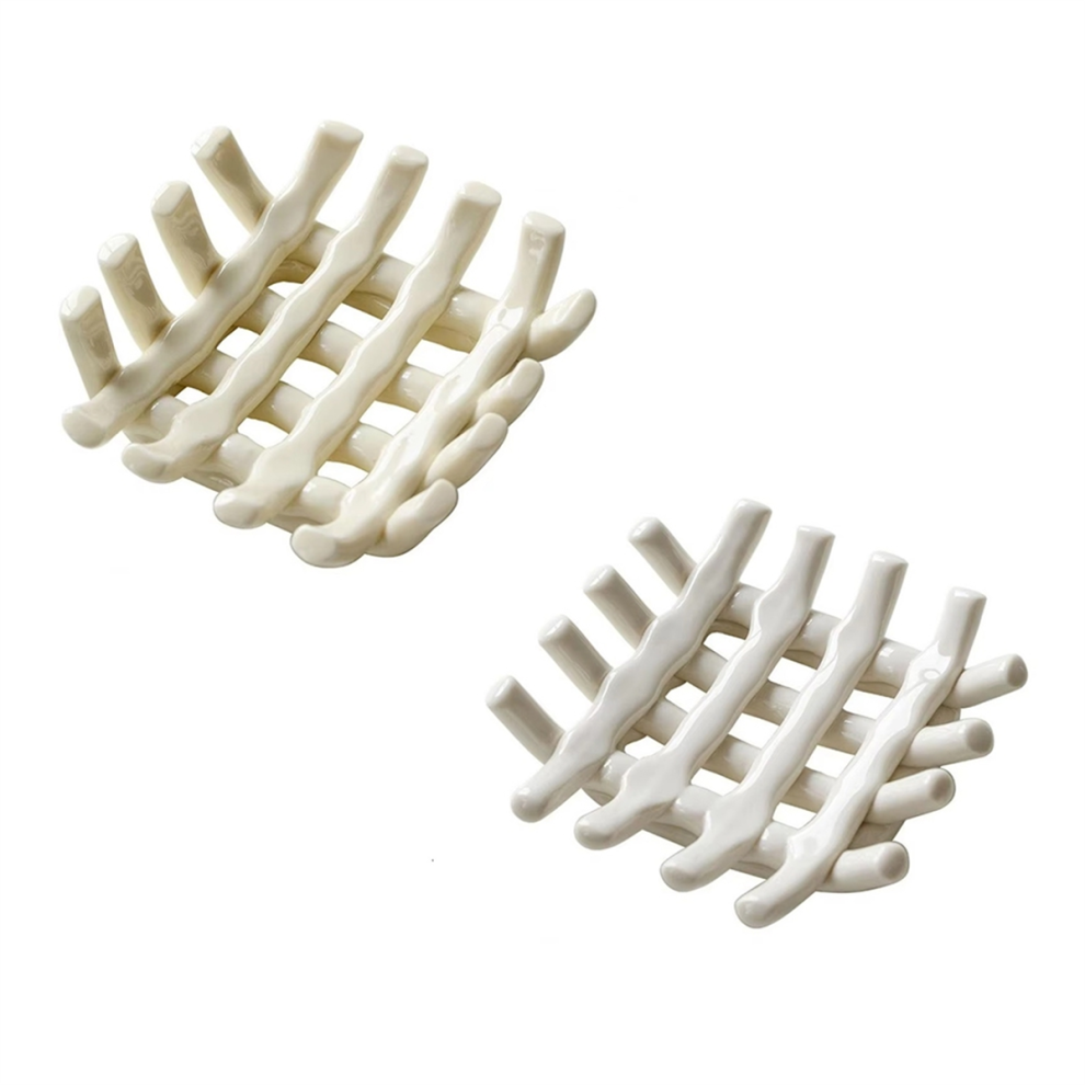 Handwoven Ceramic Soap Dish Ceramic Bathroom Soap Dish Organizer-image-OPC-PJZV5JC-NEW