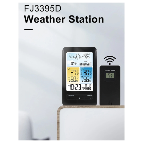 Termometru cu stație meteo cu afișaj digital wireless 2