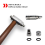 Car Body Dent Repair Hammer Replaceable Traceless Repair Tool 6