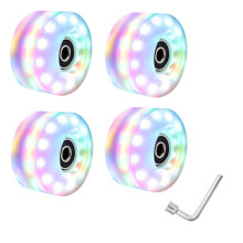 4 rulleskøjtehjul 58 mm x 32 mm lysende firehjulede rulleskøjtehjul i farver