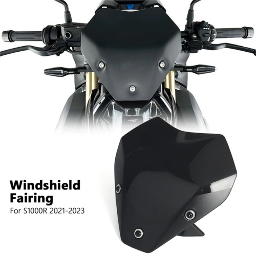 Spoiler forrude til S1000R gennemsigtig og sort 2