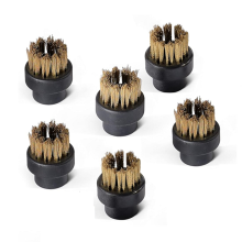 6 Pcs Small Brass Brushes for Steam Cleaners Accessories