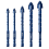Upgraded Serrated Masonry Drill Bit Set 5PCS 1