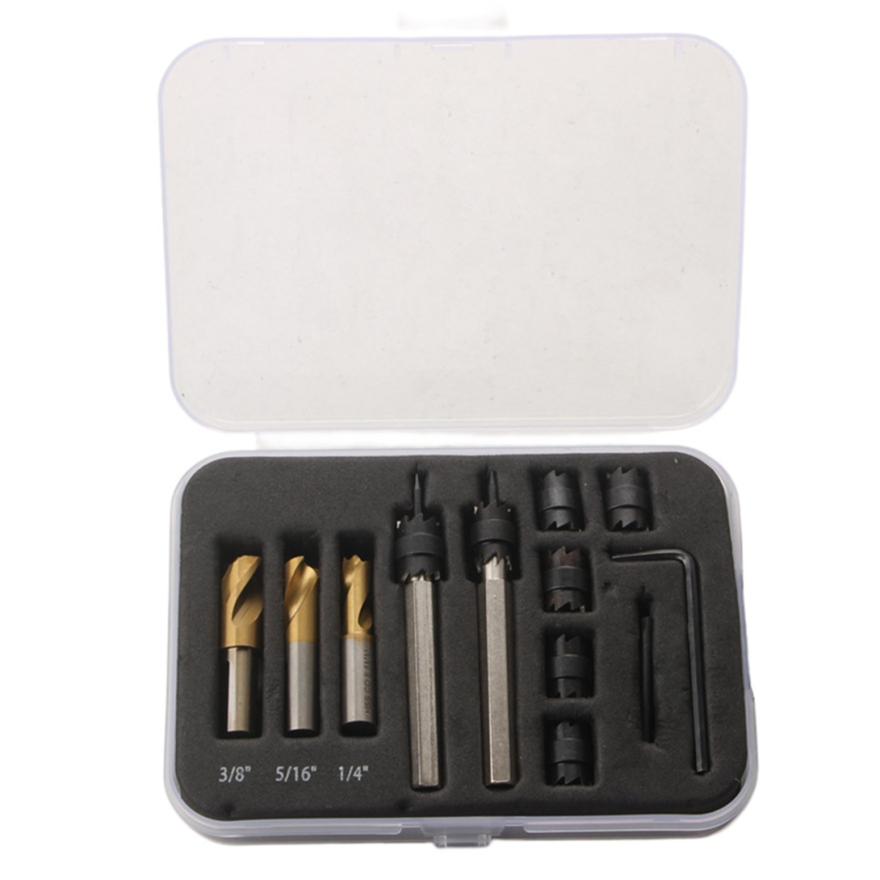 Spot Weld Cutter Set,Spot Weld Drill Bit,Hex Shank Sheet Hole Cutters 4714203282168