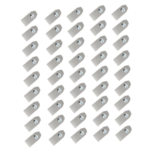 45 Stück Rasenmäher-Schneidklingen 0,7 mm für Silber