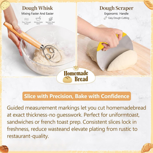 Bread Proofing Basket ,with Liners & Covers 2