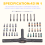 Magnetic Ratchet Screwdriver Set Bits Kit 6