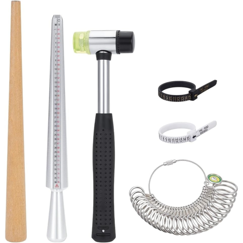 6Pcs Ring Sizer Measuring Tools, for Ring Making and Repair