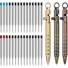 3Pack Bolt Action Pen Set, Hexagonal Solid Brass Pocket Pen A