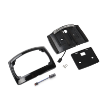 Motorrad Kennzeichenrahmen LED für 2009-2023 Schwarz