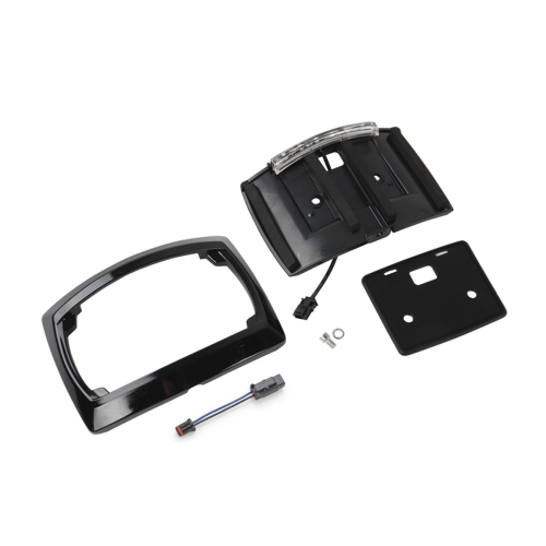 Cornice per targa per moto a LED per modelli 2009-2023, nera