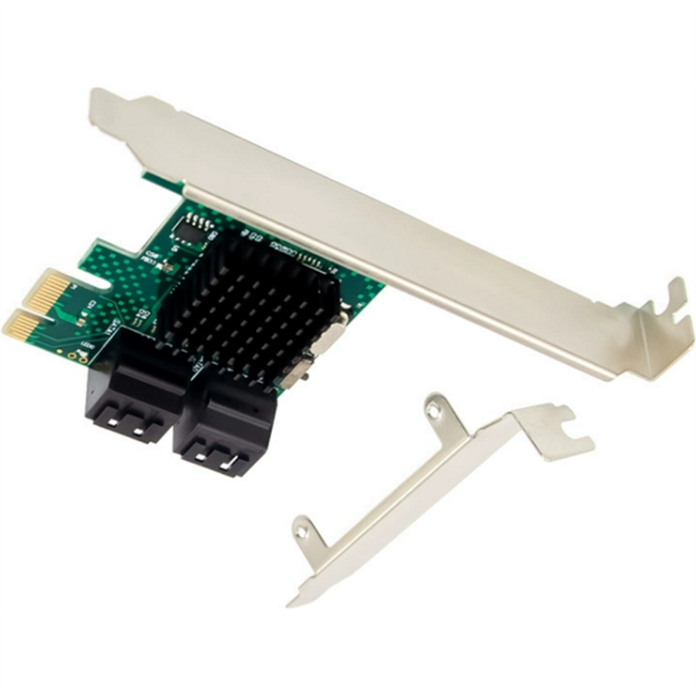 Asm1061 Pci-E To 4Port Sata3.0 To Pcie X1 Gen3 Expansion Adapter Card 4714203227596