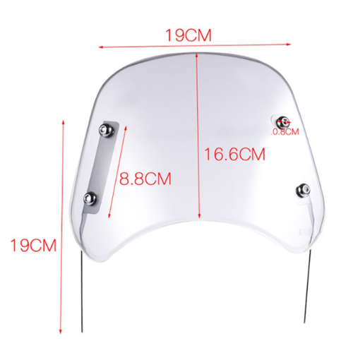 Motorrad Windschutzscheibe Motorrad Universal Windabweiser Verkleidung 1