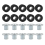 10pcs Motorcycle M6 Rubber Grommets Bolt for for 4