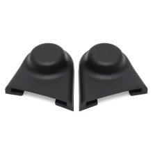 2Pcs Black Rubber Motorcycle Screw Nut Bolts Covers Waterproof
