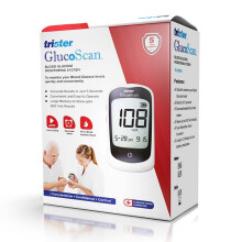Trister Glucoscan Blood Gluco Meter TS 377BG | Diabetic Sugar Test Monitor with Fast Results, Easy Home Use, Compatible with TS Test Strips