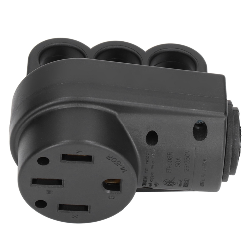 RV Female Plug 50A 125V Connector Receptacle with Handle Accessory 2