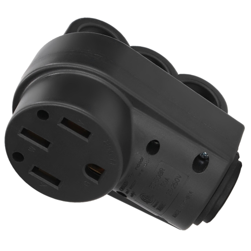 RV Female Plug 50A 125V Connector Receptacle with Handle Accessory 1