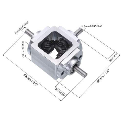 90 Degree Right Angle Bevel 1:1 Reversing 2
