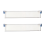2 Pcs 5.5qt 9 X 13 Plastic Portable Project Case with Lids 2