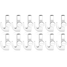 12 Pcs Adjustable Hooks
