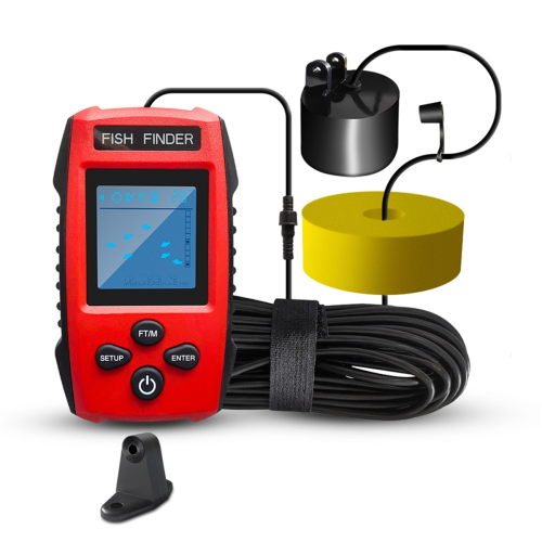 Έγχρωμο LCD Fish Finder Ενσύρματο Sonar Transducer για Καγιάκ Ψαροκάικα 2