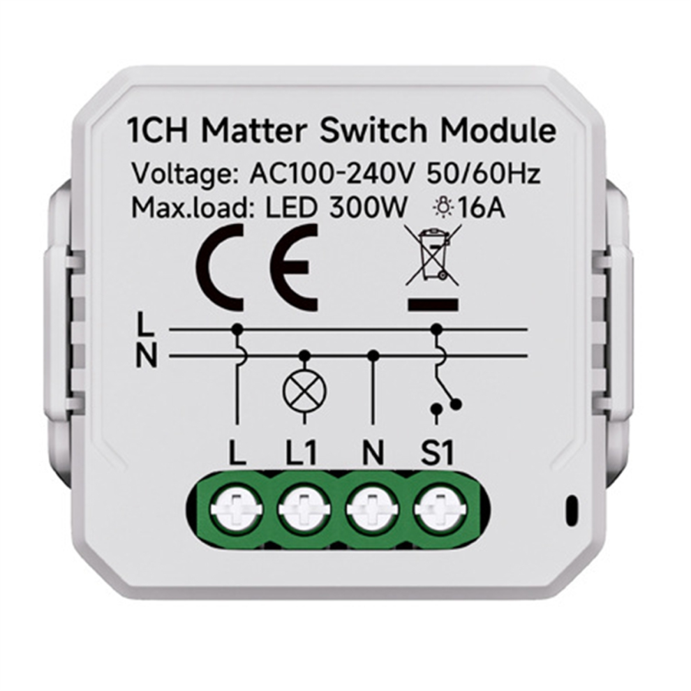 1 Gang Matter Wifi Switch Module Smart Home Relay Breaker 1Ch 4714203239971
