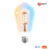 Tuya Zigbee Smart ST64 LED Light Bulbs 2700K-6500K Dimmable 2