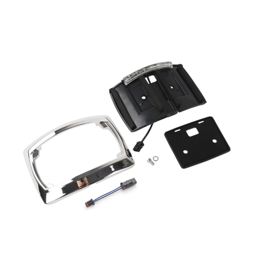 Cornice per targa per moto a LED per modelli 2009-2023 argento