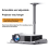 Universal Projector Ceiling Wall Mount Bracket with Tray 60-120cm 4